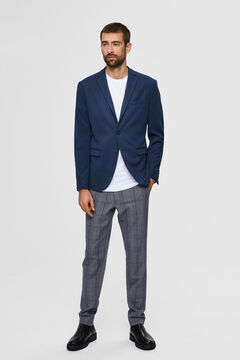 Cortefiel Lightweight slim fit blazer Royal blue