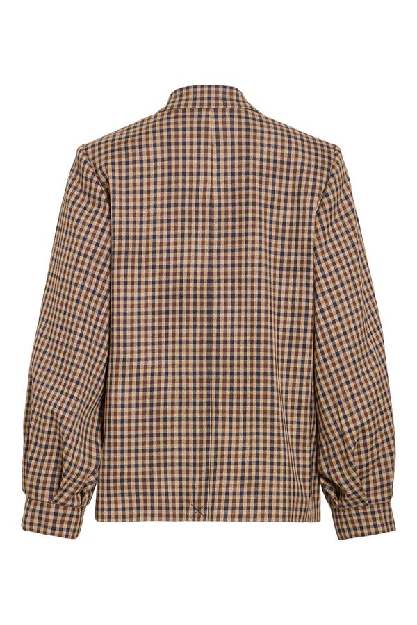 Vila Blazer estampado vichy Castanho