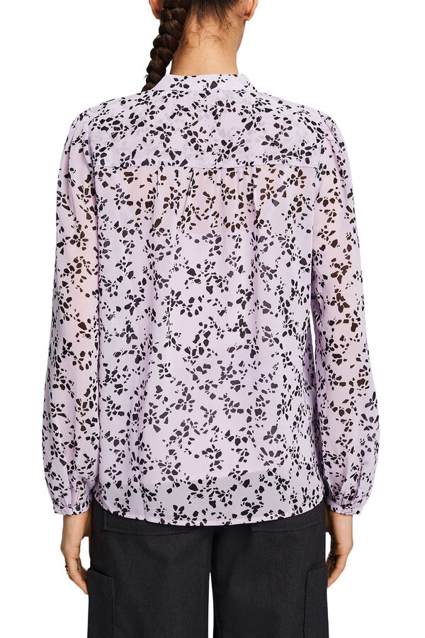 Cortefiel Sustainable floral print blouse Lilac