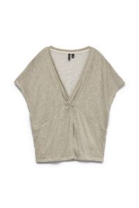 Vero Moda Top decote efeito cruzado manga curta