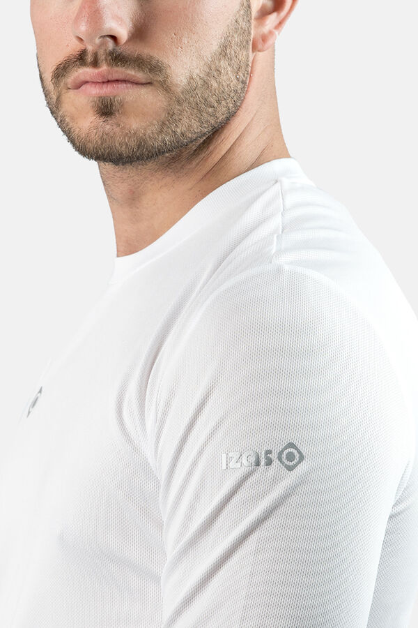 Cortefiel Camiseta técnica de manga larga Blanco 