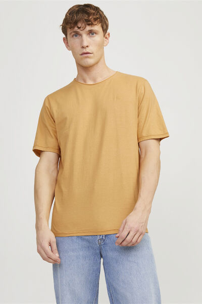 Cortefiel Plain T-shirt Beige