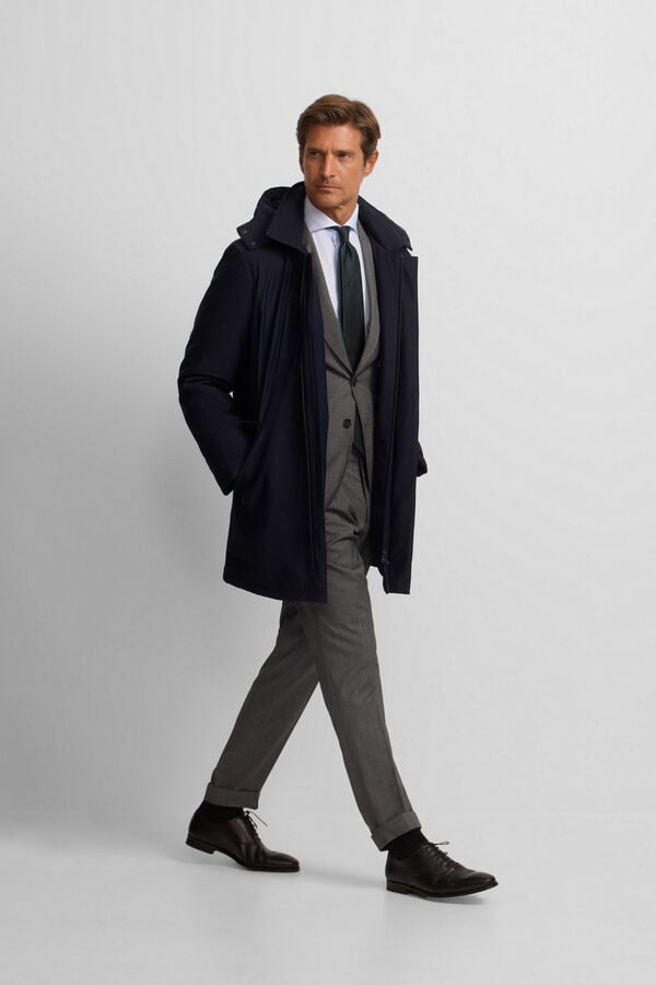 Silbon Parka técnica tailoring Azul marino