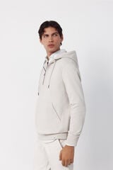 Cortefiel Sweatshirt with hood Beige