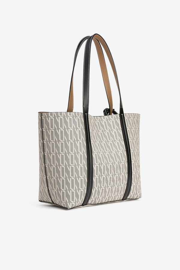 Vilanova Mala tote bag estampada Ecru