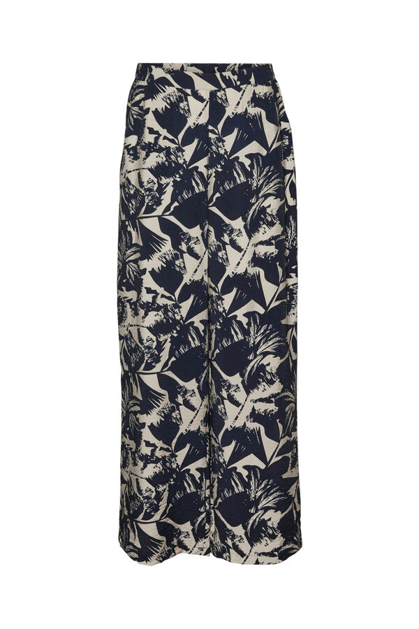 Cortefiel Floaty palazzo trousers  Navy