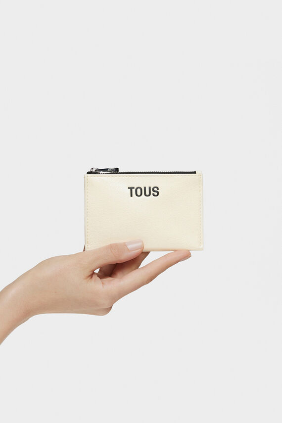 Monedero tarjetero beige New Dorp