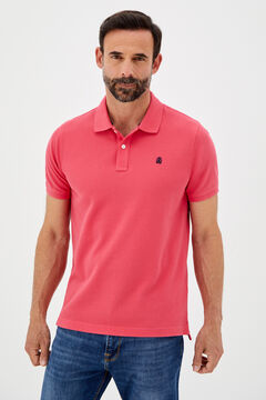 Cortefiel Short-sleeved piqué polo shirt Purpura