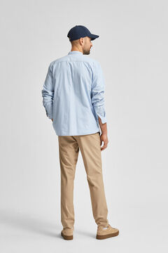 Cortefiel Organic mandarin shirt Royal blue
