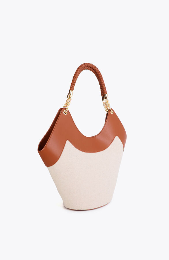 Lola Casademunt Shopper desestructurado Marr&oacute;n