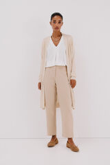 Cortefiel Short-sleeved jumper Nude