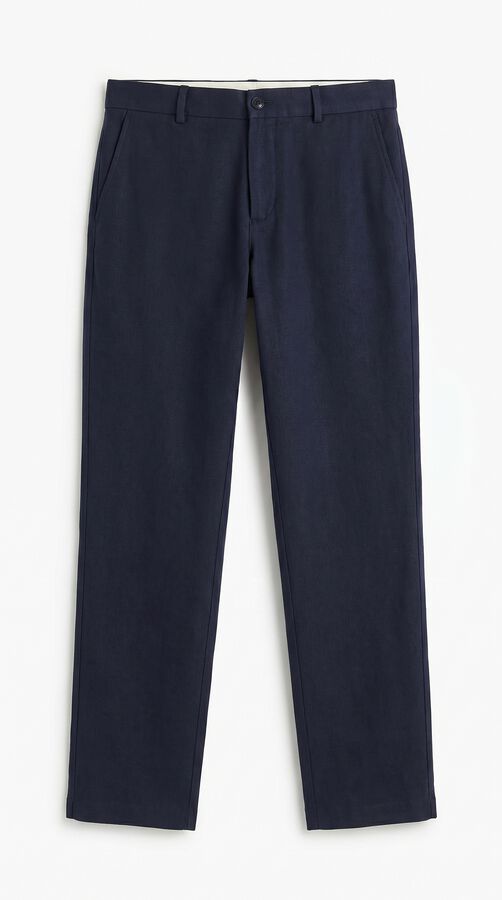 OOTO Linen co-ord tailored trousers Navy