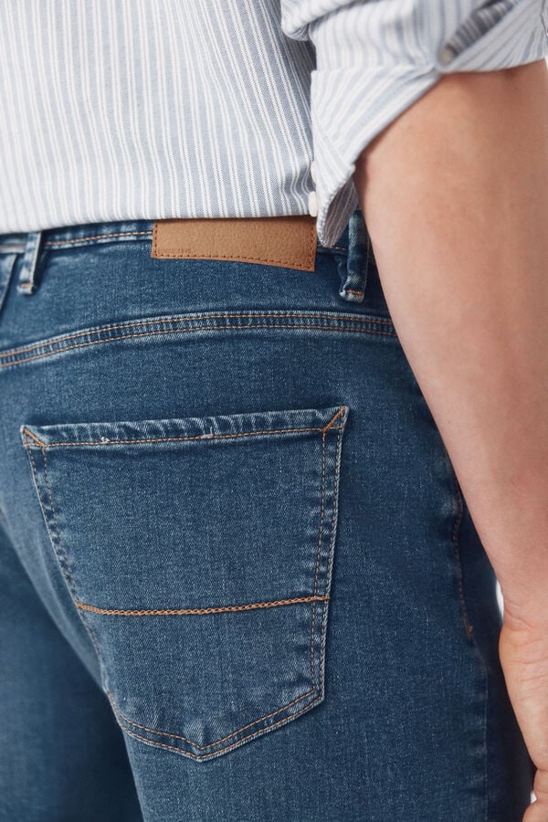 Cortefiel Regular fit jeans Blue