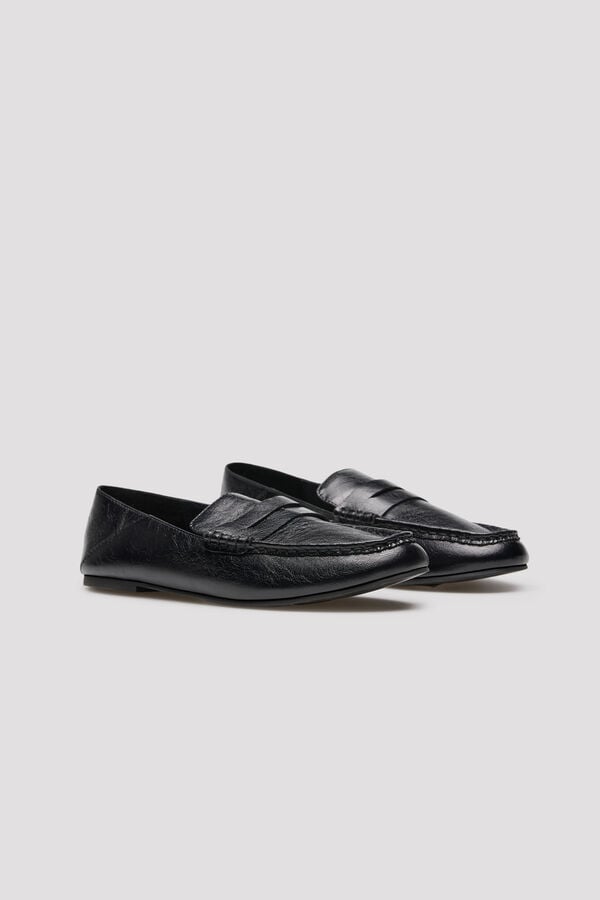 Cortefiel Mocas&iacute;n tal&oacute;n plegable Negro