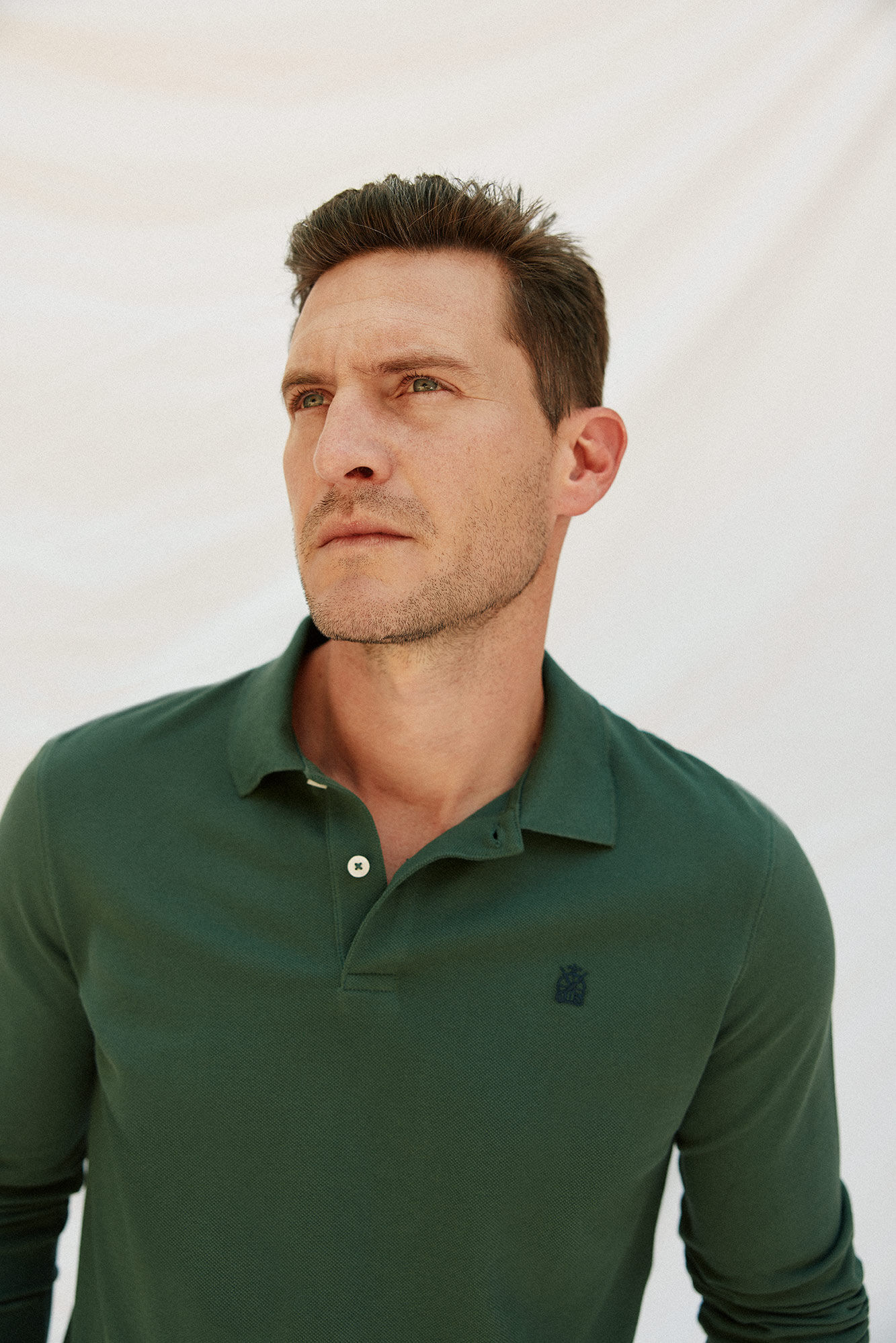 Cortefiel Essential long-sleeved polo shirt