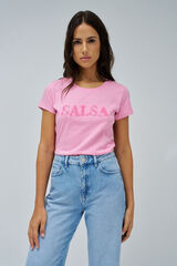 Salsa Jeans Camiseta com logo de flor Subiu