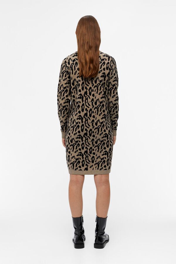 Object Ecovero jersey-knit dress Dark brown