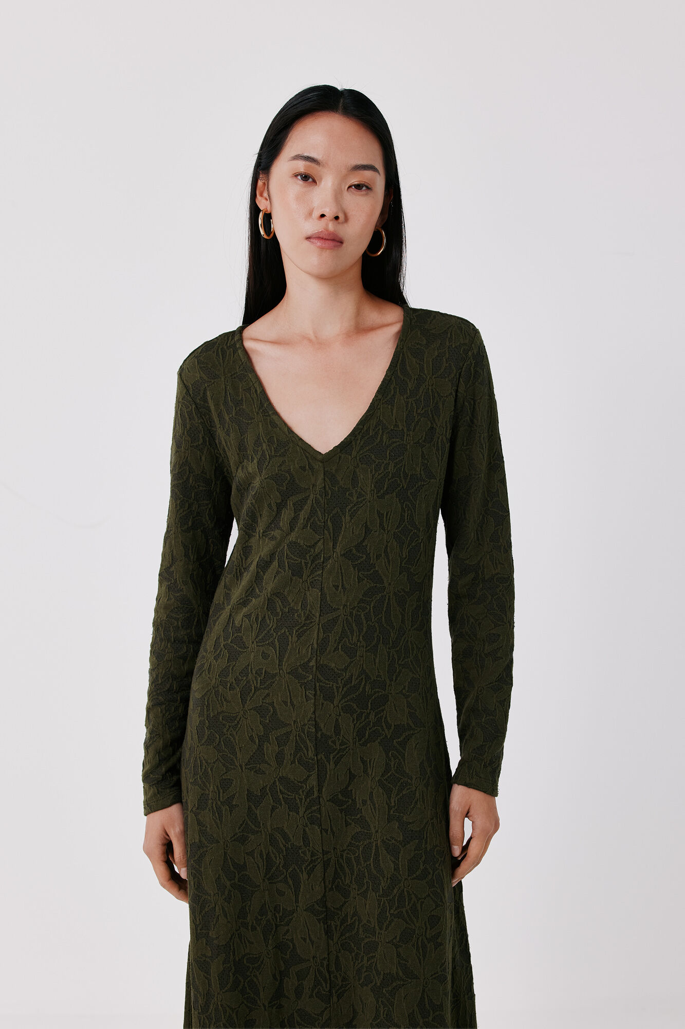 Cortefiel Jacquard dress