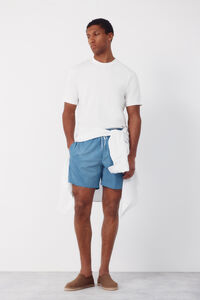 Cortefiel Fato de banho estampado riscas finas