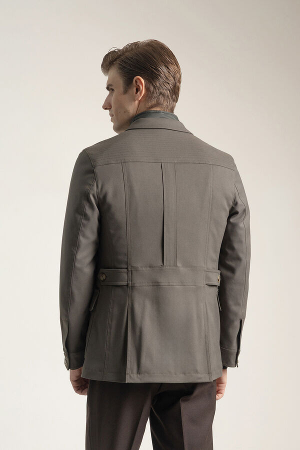 PuroEGO Jaqueta safari cáqui Verde