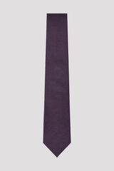Cortefiel NATURAL silk tie Maroon