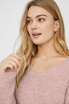 Cortefiel Essential jersey-knit jumper Pink