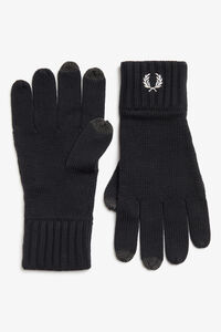Cortefiel Plain gloves Black