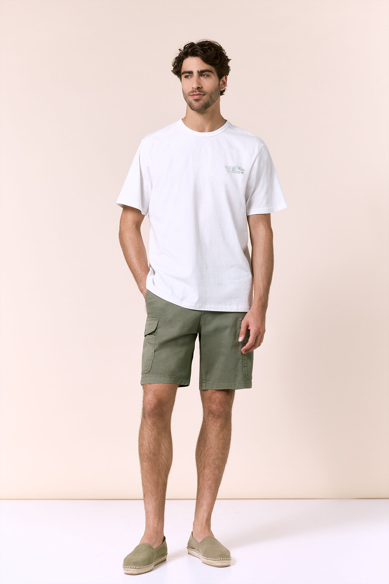 OOTO T-shirt com logo &agrave; frente e atr&aacute;s