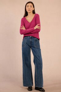 Molly Bracken Camisola de manga comprida com detalhes dourados
