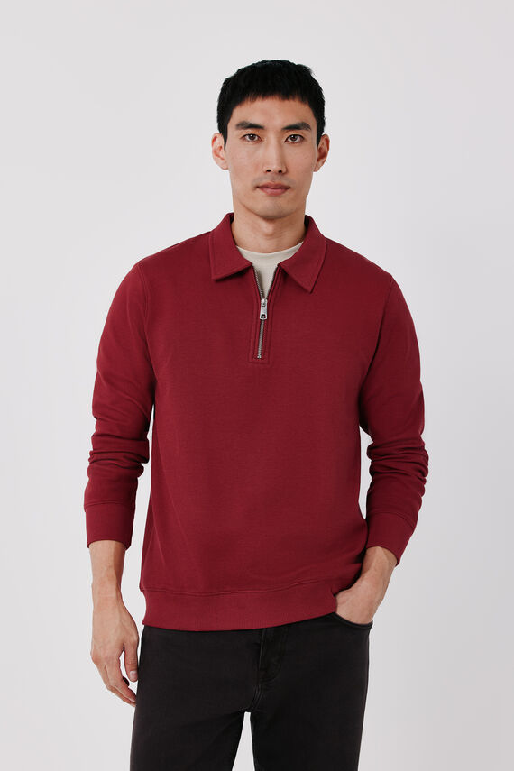 Sudadera cuello cremallera