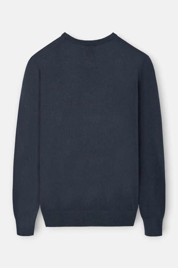 Silbon Camisola clássico de gola redonda Cinzento