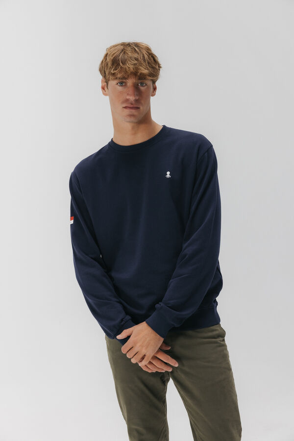 elPulpo Sudadera bordado Heritage Azul marino