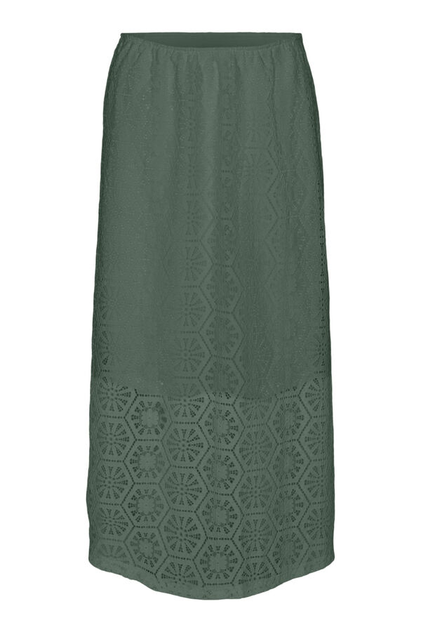 Vero Moda Saia longa com detalhes vazados Verde