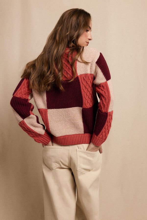 Slowlove Chaleco patchwork multicolor Vermelho