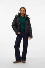 Vero Moda Sobretudo curto acolchoado encerado Preto