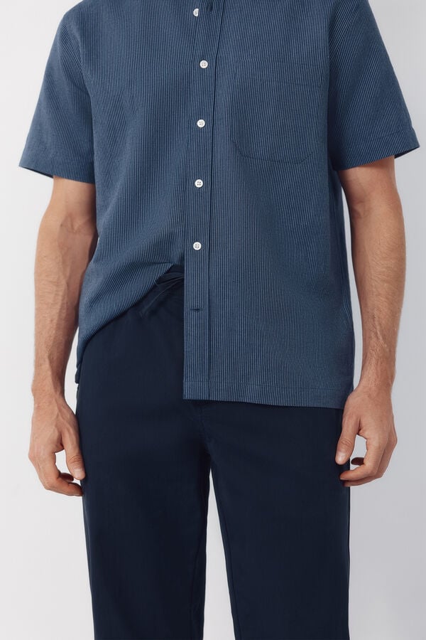 Cortefiel Lightweight regular jogger Navy