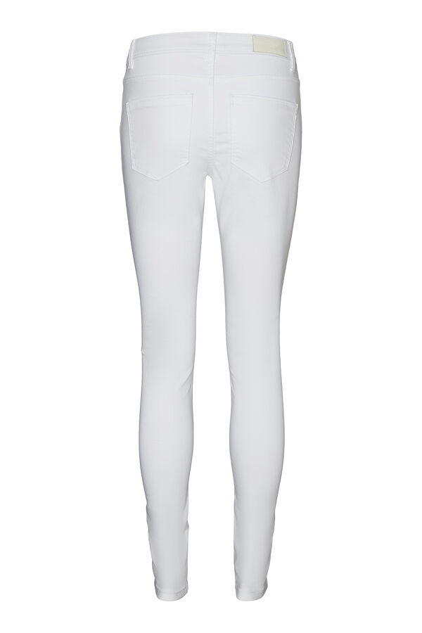 Vero Moda Jeans pitillo tiro alto Branco