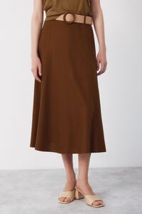 Cortefiel Flared skirt with belt