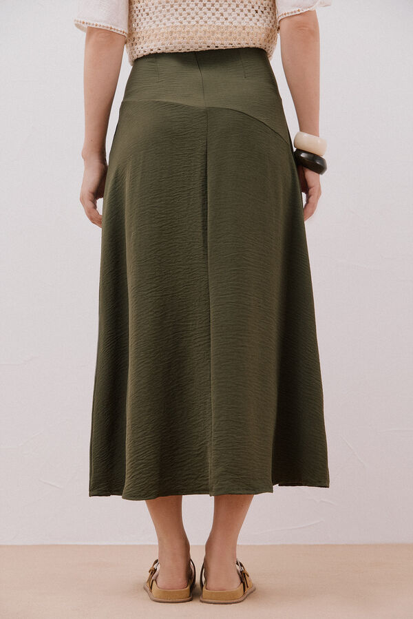 Slowlove Flared skirt Kaki