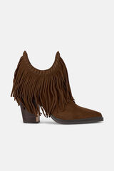 Alma en Pena Botim longa com franjas Castanho