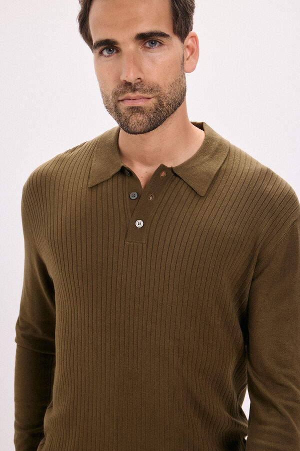 Jack & Jones Jersey polo regular fit Marrón oscuro