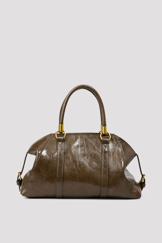 Bolso de mano trapezoidal