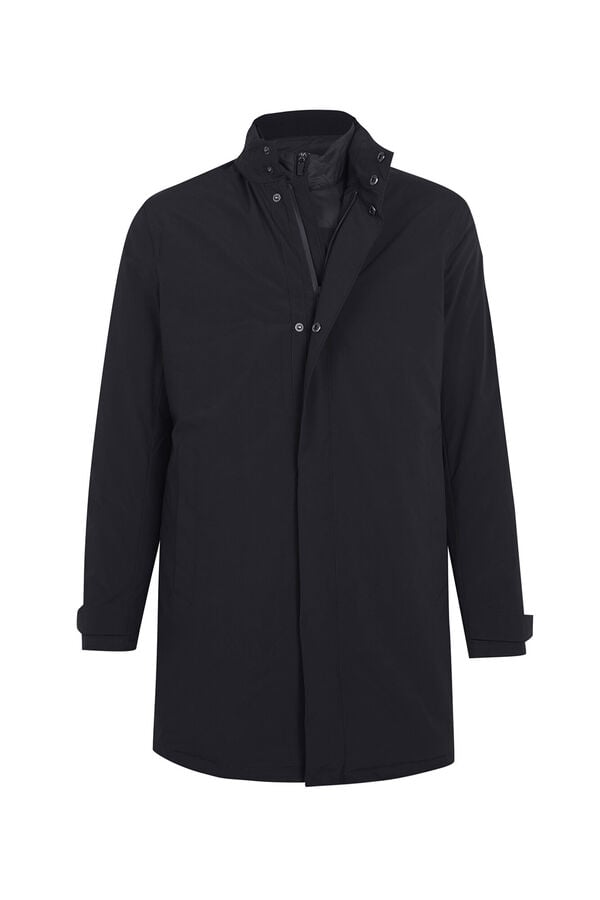 Cortefiel Technical parka with removable lining Black