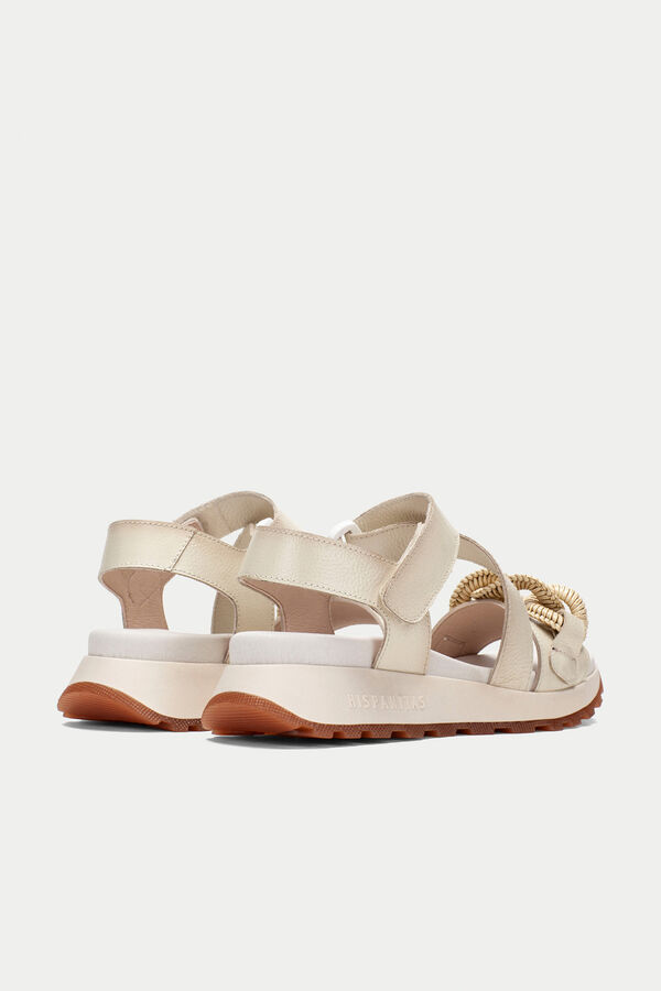 Hispanitas Sandalia sport Maui cadena artesanal Beige