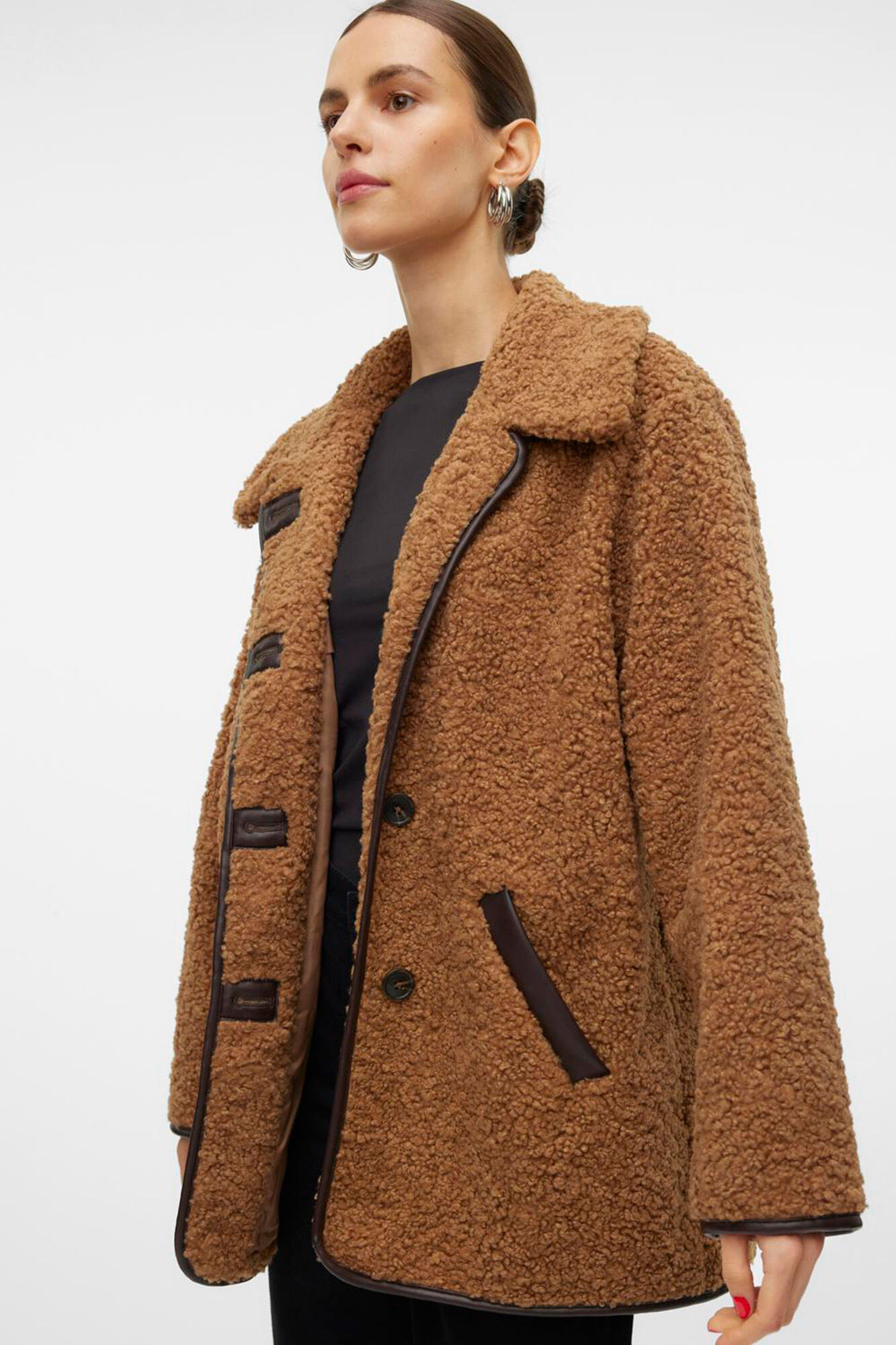 Chaqueta ante y borrego best sale
