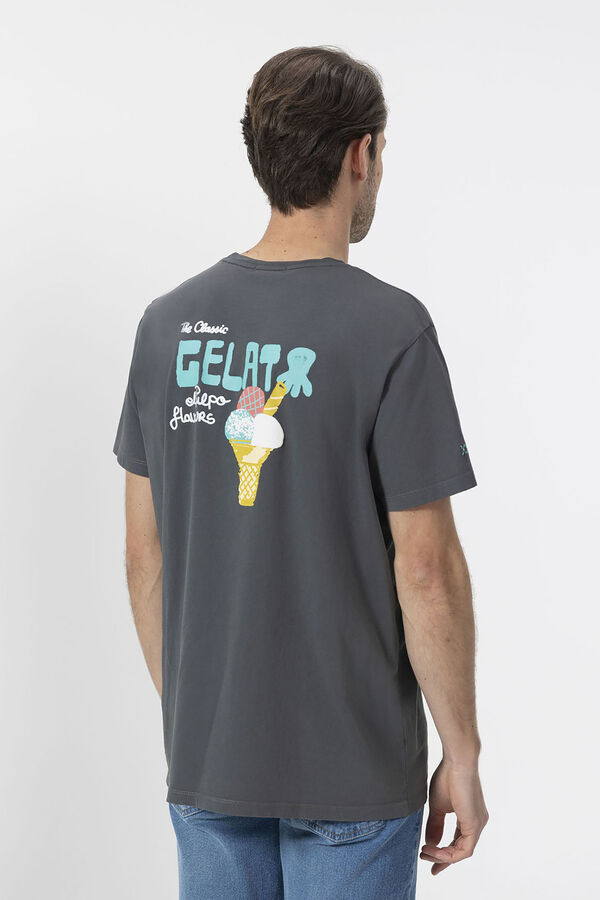 elPulpo Camiseta estampado elPulpo Gelato Cinzento