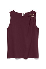 Vero Moda Top sin mangas detalle hebilla Morado