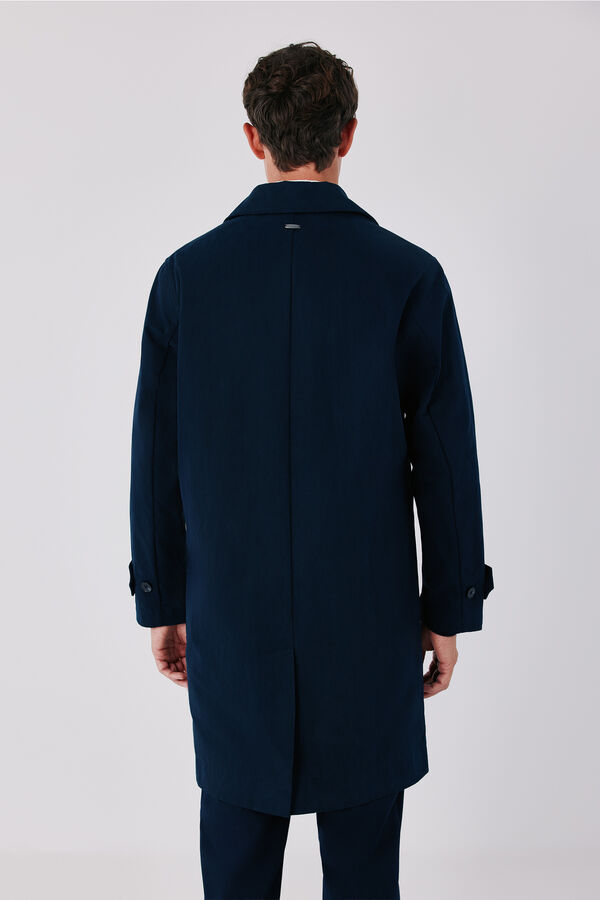 Cortefiel Cotton trench Navy