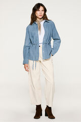 Selected Sobrecamisa 100% pele de cabra  Cinzento
