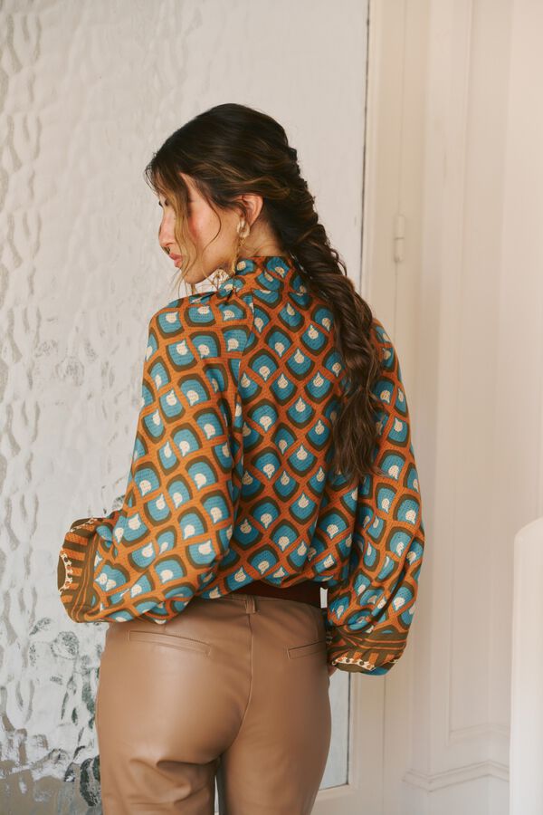 Jaase Blusa fluida Bianca Multicolorido